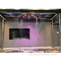 Fuente de cortina de agua digital decorativa al aire libre o interior